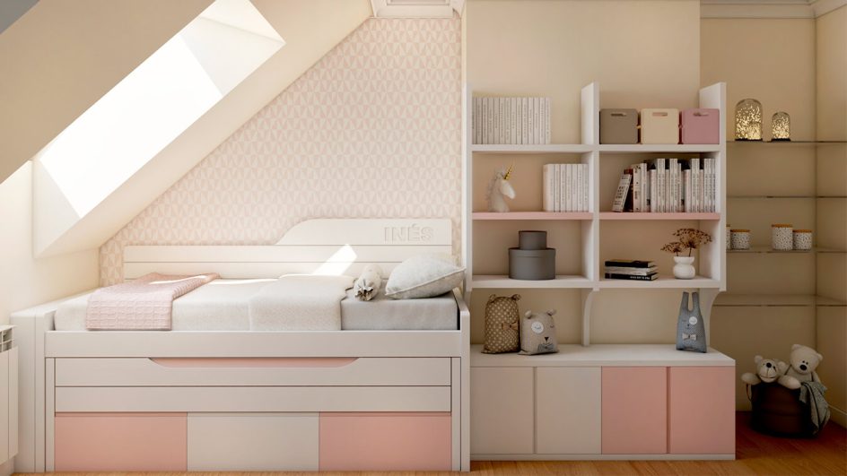 Dormitorio Juvenil COMPACTO - Ref: JC0217