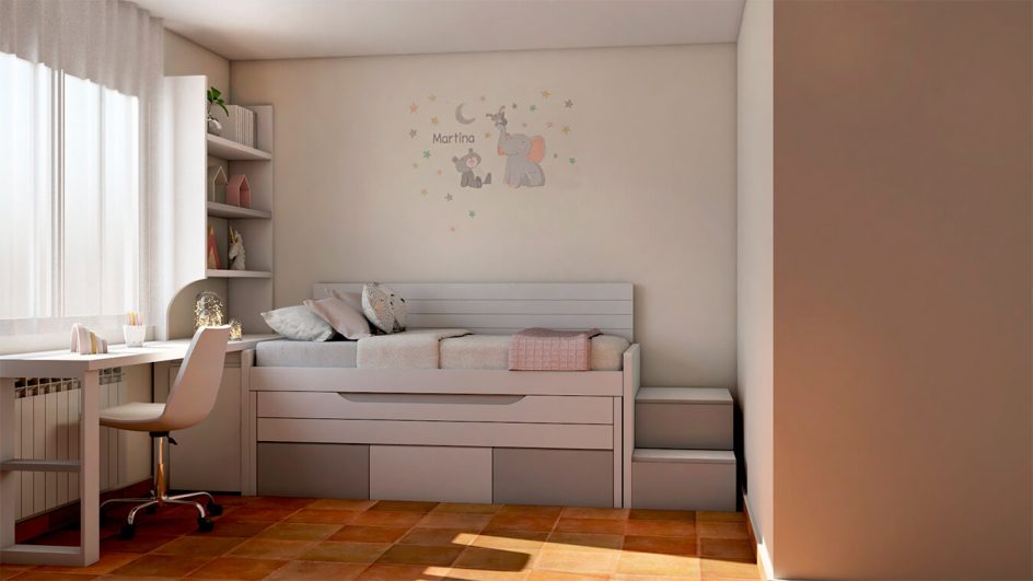 Dormitorio Juvenil COMPACTO - Ref: JC0223