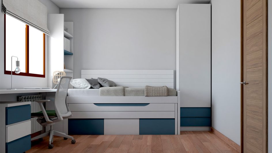 Dormitorio Juvenil COMPACTO - Ref: JC0236