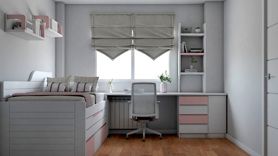 Dormitorio Juvenil COMPACTO - Ref: JC0233