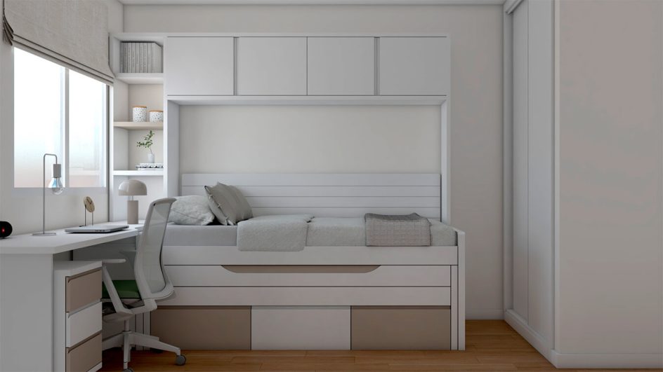 Dormitorio Juvenil COMPACTO - Ref: JC0232