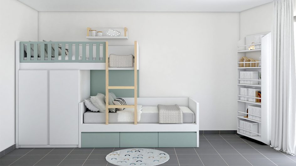 Dormitorio juvenil LITERAS- Ref: JL0102