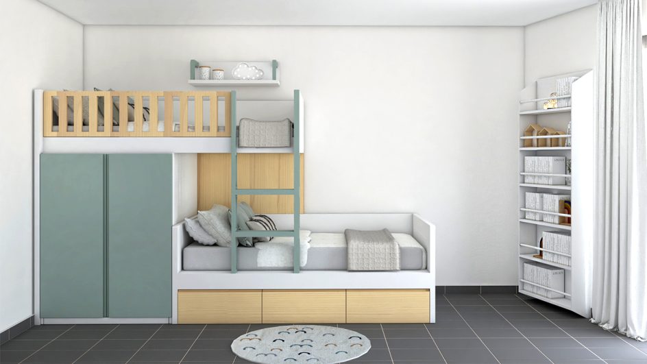 Dormitorio juvenil LITERAS- Ref: JL0104