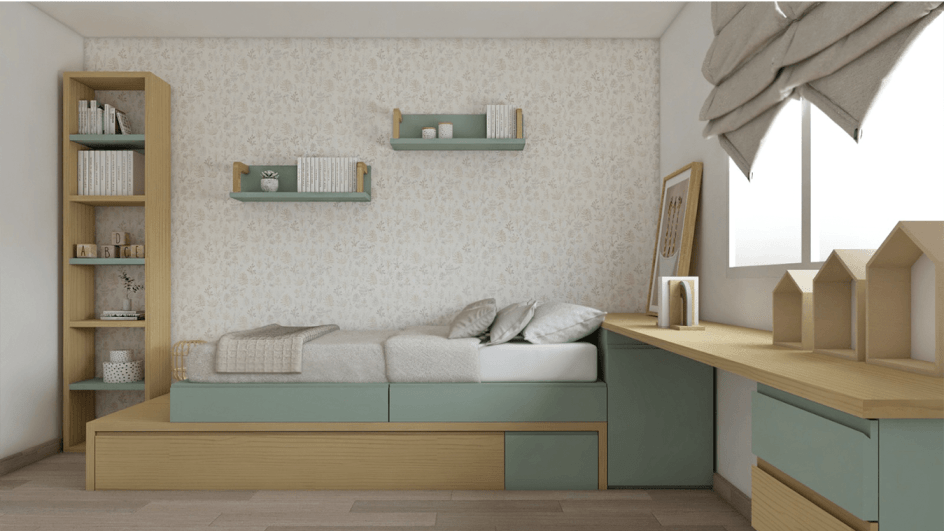 Dormitorio juvenil TATAMI - Ref: JT0161