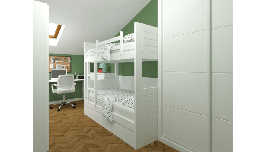 Dormitorio juvenil LITERAS- Ref: JL0107