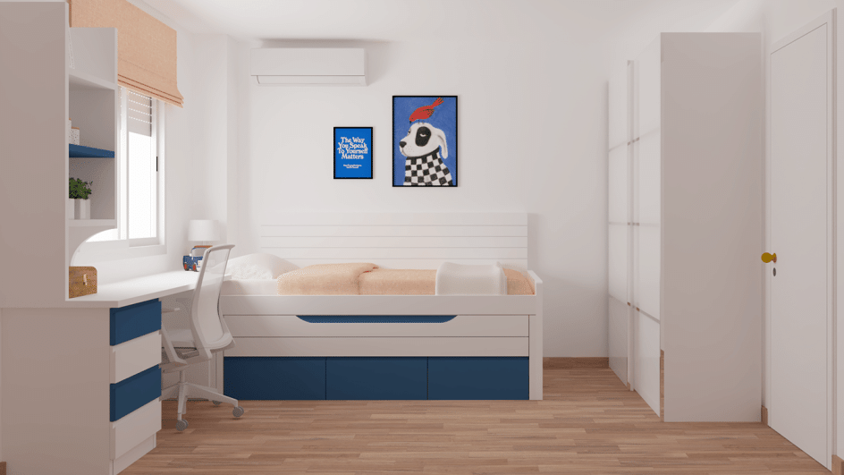 Dormitorio Juvenil COMPACTO - Ref: JC0258