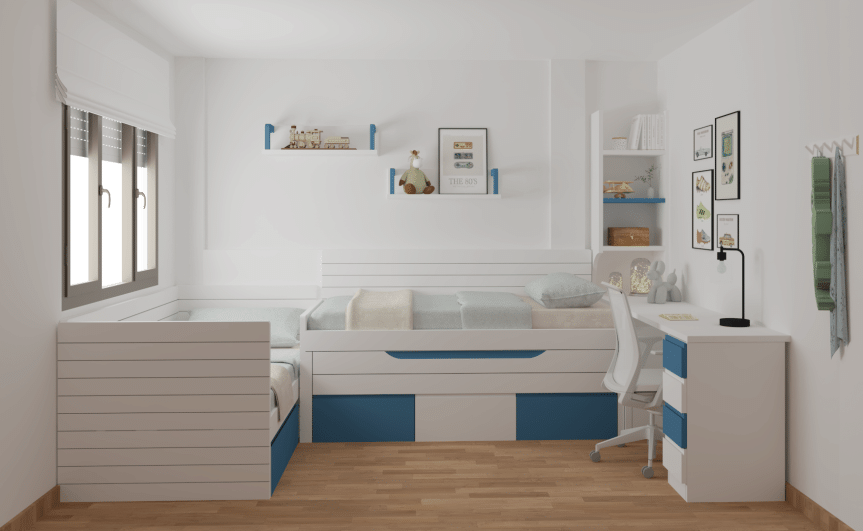 Dormitorio Juvenil COMPACTO - Ref: JC0260
