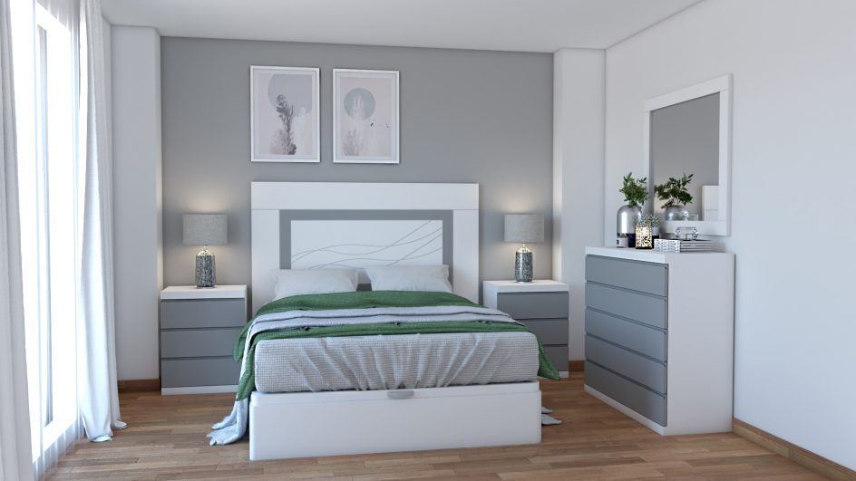 Dormitorio modelo GRANITO SOLAPADO - Ref: 0027