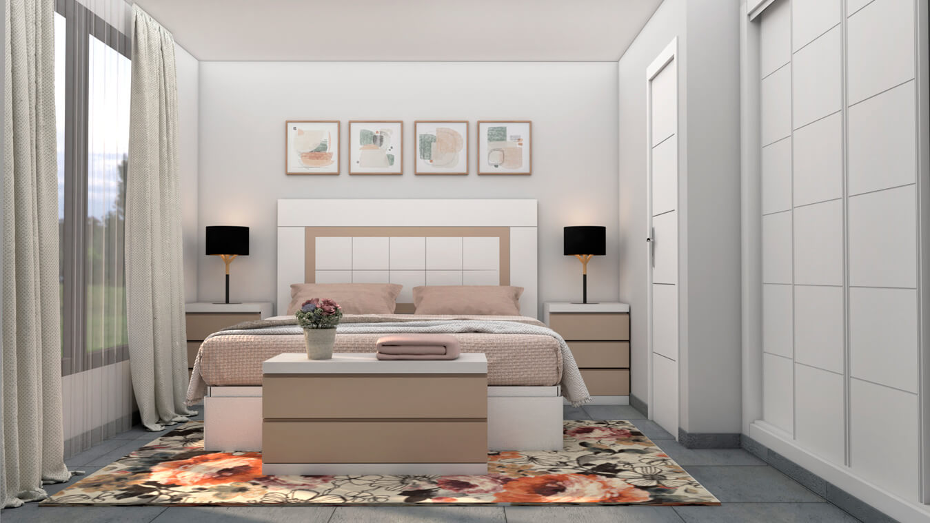 Dormitorio modelo GRANITO SOLAPADO - Ref: 0496