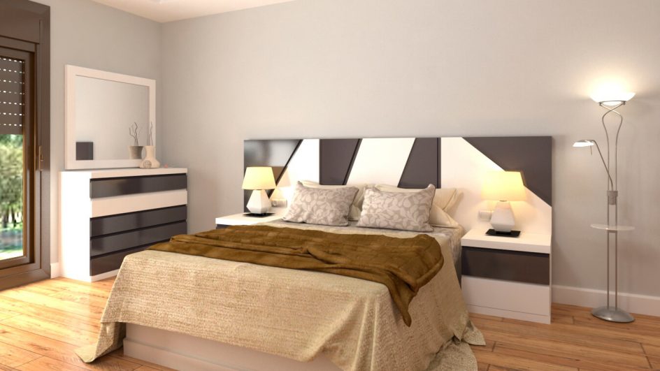 Dormitorio modelo MODERNO ROMY - Ref: 0024